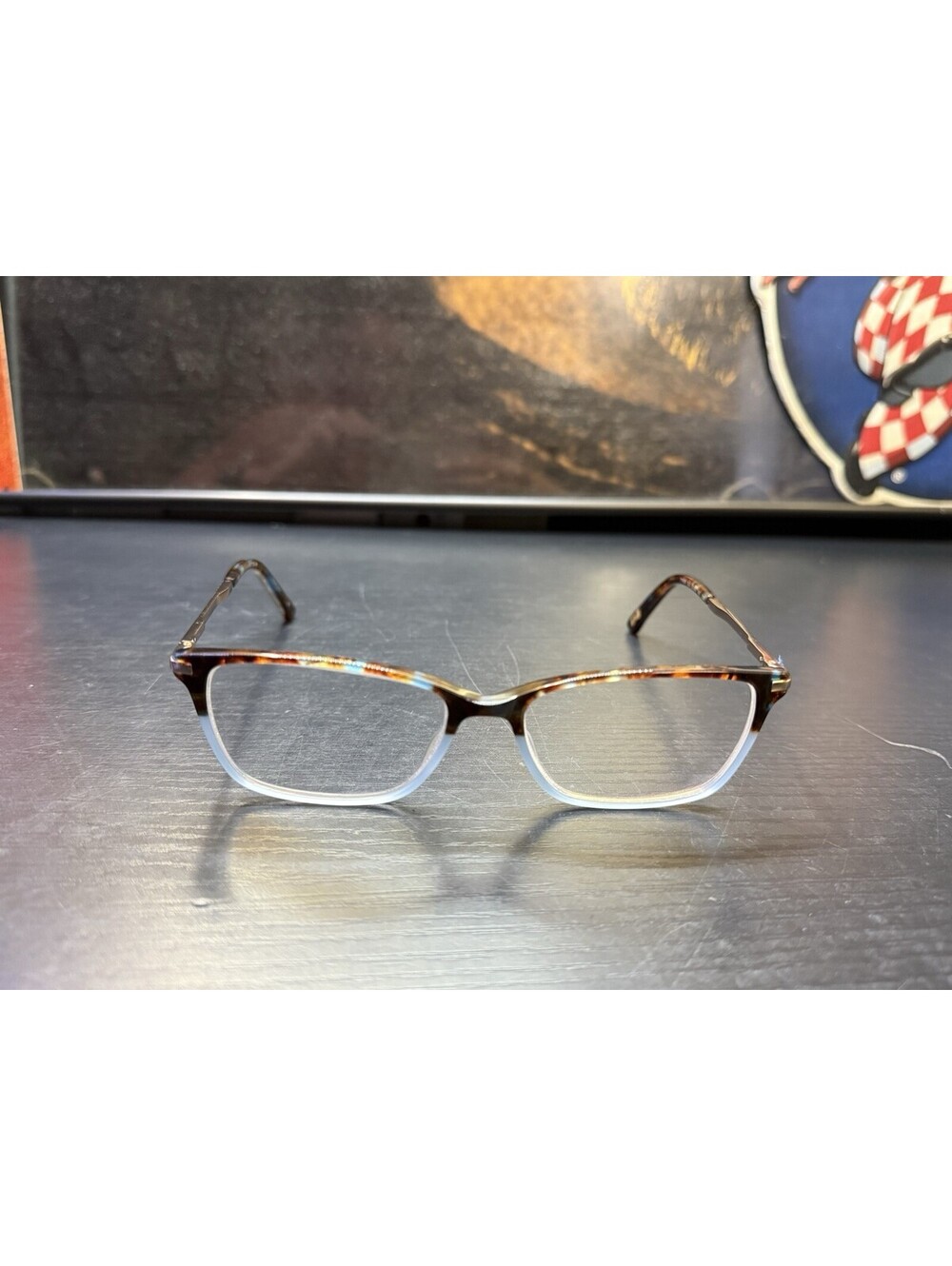 Ted Baker London TFW002 BLU Blue Tortoise Cat Eye Eyeglass Frames